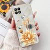 Clear Cover For Realme 8i Case RMX3151 Luxury Butterfly Love Flowers Cool Painted Phone Case For Realme Narzo 50 RMX3286 Cover