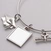 Sublimation Blank Photo Bracelet Heat Transfer Bezels Bangle Fashion 2023 Graduation Bracelet DIY Personalized Jewelry