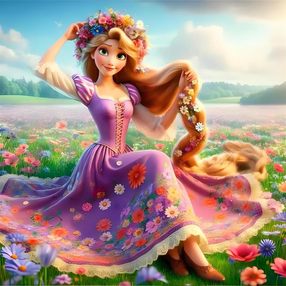 Disney 5D Diamond Painting Princesses Cross Stitch Mosaic Kit Home Decoration Wall Sticker DIY Handmade Gift