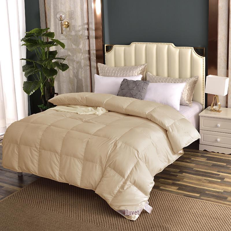 Single Layer Down Comforter Cover with Soft Silk Thin Encrypted Liner.