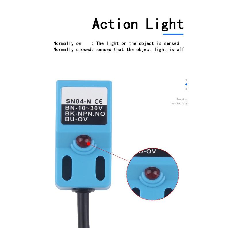 SN04-N SN04-N2 SN04-P SN04-P2 DC NPN PNP NO NC 4MM DC 10-30V SN04 Inductive Proximity Sensor Detection Switch