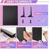 1Set Metal Perforated Panel Jewelry Display Rack with 12 Hooks Nail Board New Display Shelves