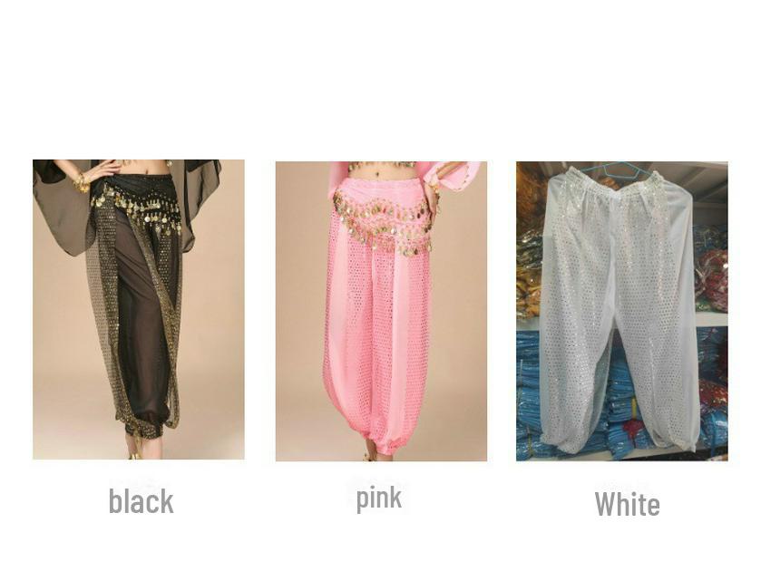 Adult Chiffon Indian Folk/Belly Dance Practice Pants