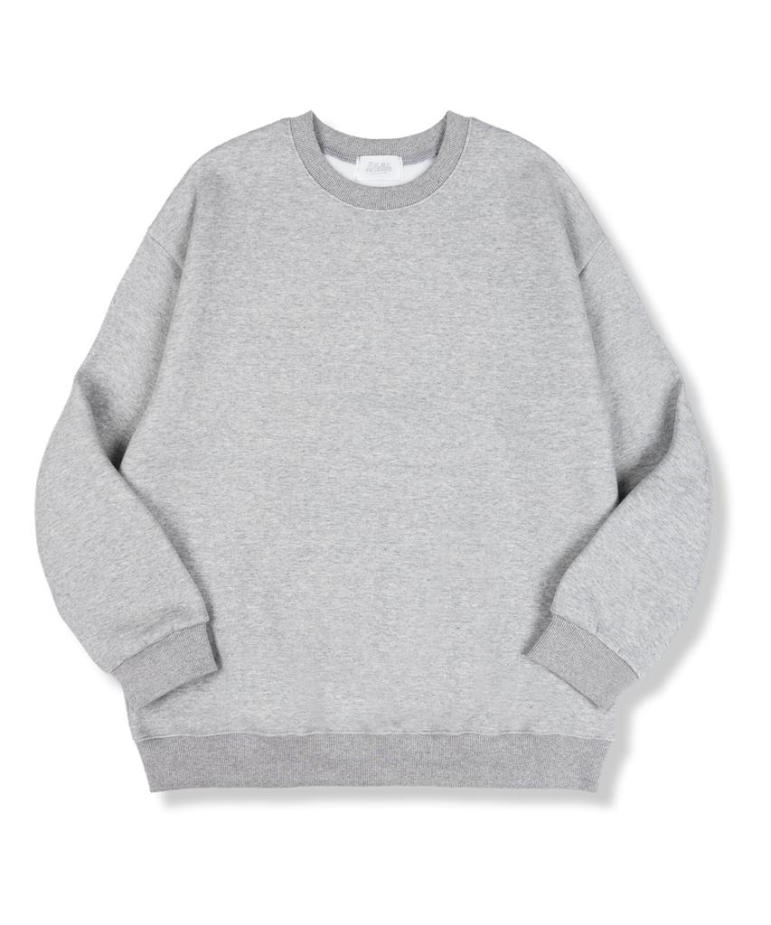 Tee Glake Plain Oversized Double-Sided Sweatshirt Gray