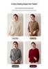 Women's Thickened Double Zipper Cashmere Cardigan - Solid Color, Loose Fit, Slimming Knit Hoodie for Autumn and Winter.
