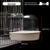 Transparent Large Bathing Basin Toy for Birds - Suitable for Mynas, Cockatiels, Lovebirds, Budgies