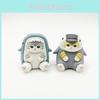 Cat Blind Box Marine Life Sitting Series Squid Penguin Toy Figurine Decoration