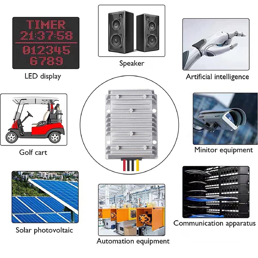 DC-DC Power Converter IP68 High Power 8-40V To 13 8V 30A DC-DC Power Converter 414W Voltage Regulator Tools Accessories