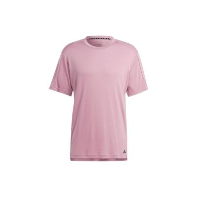 Yoga Training Tee With Graphic Print Men Tops Purple Pink IP2363