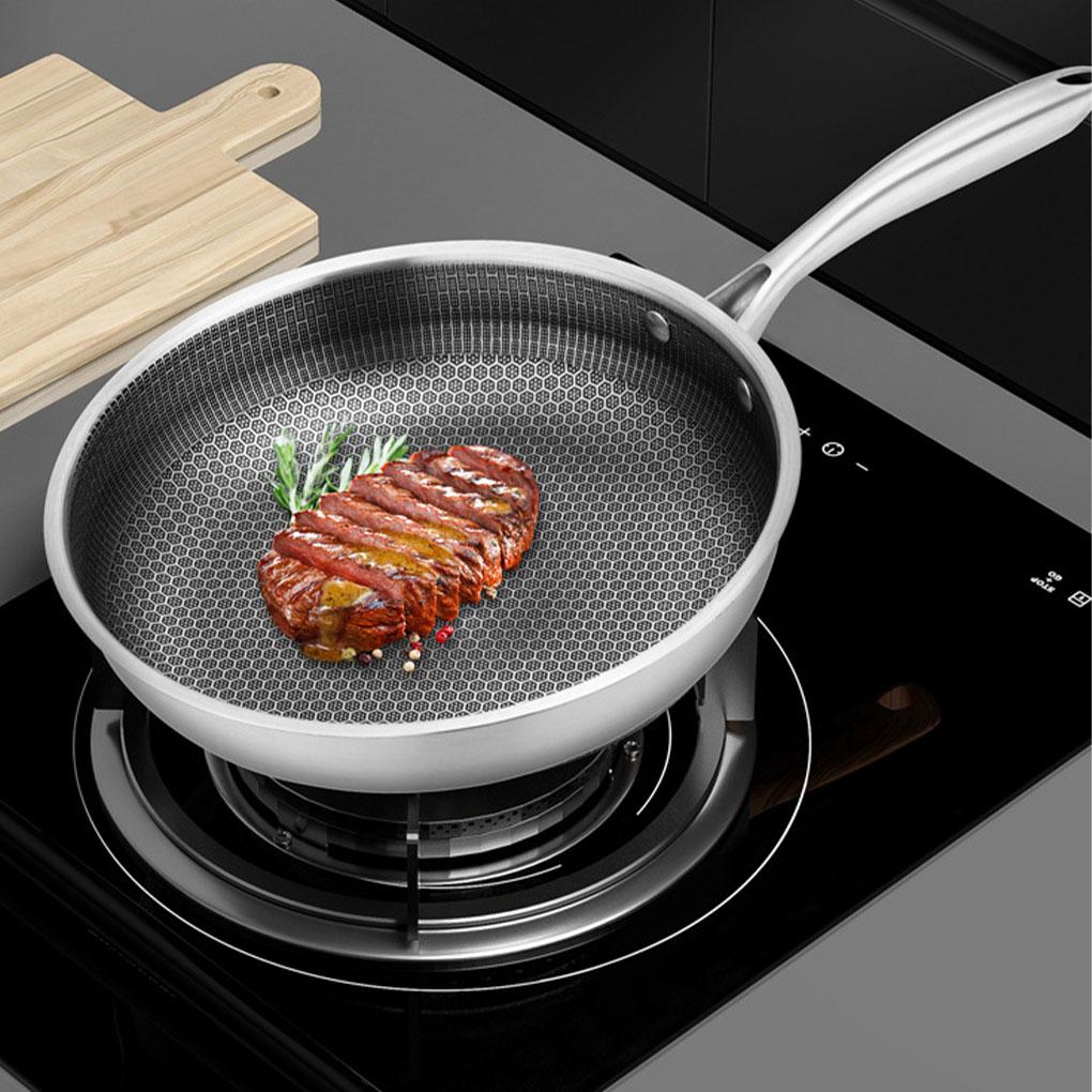Stainless Steel Pan With Cellular Coating - Scratch-resistant And Wear-resistant Easy To Clean