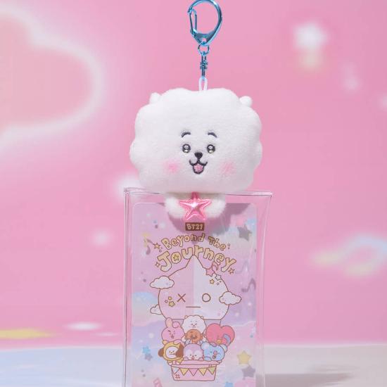 BT21 Portachiavi Custodia Peluche Trasparente Edizione Oltre il Viaggio