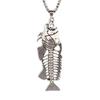 Retro Punk Fish Bone Necklace - Year After Year Timeless Design, Versatile Long Style Accessory