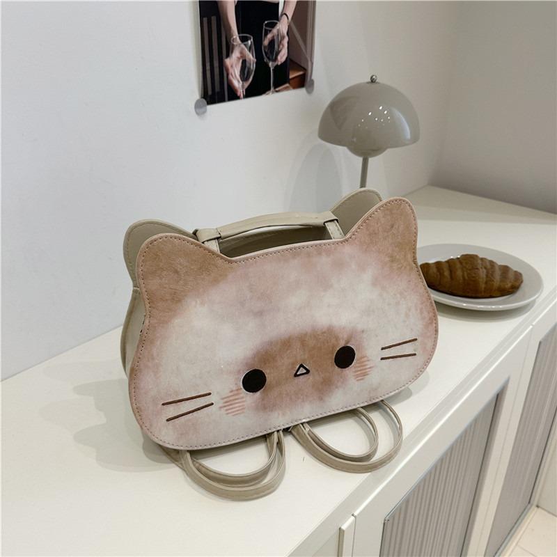 New cute and well-behaved bread kitten milk whirring backpack cartoon bag tote bag creative bag female