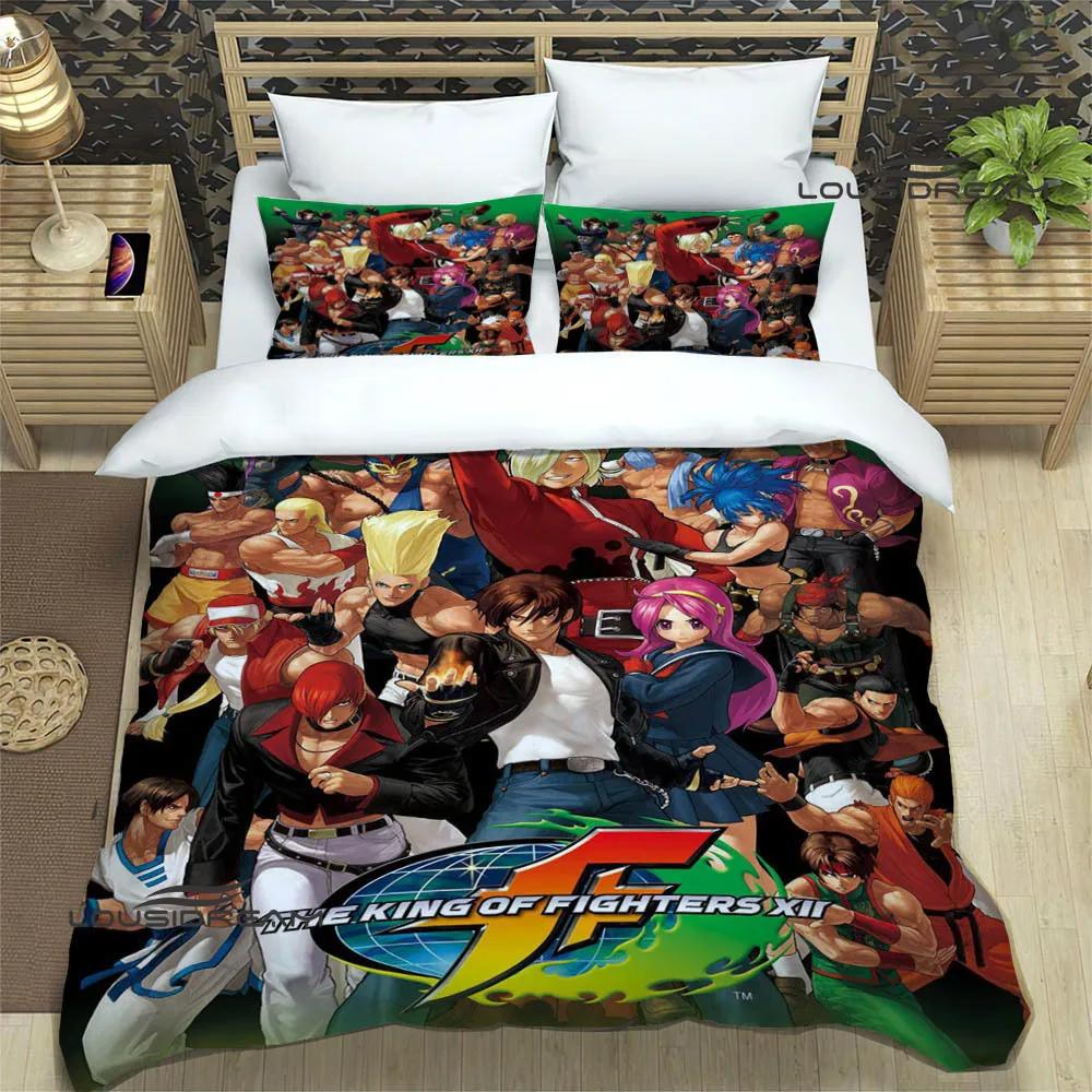 3D KOF game Cartoon Printed Bedding Sets exquisite bed supplies set duvet cover comforter set bedding set luxury birthday gift