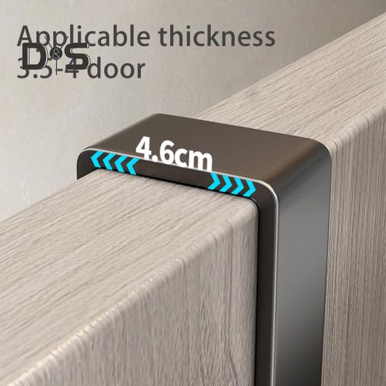 Door Rack Double-Layer Design Strong Load-Bearing Simple Installation Multipurpose Hanger Hook with Storage Shelf