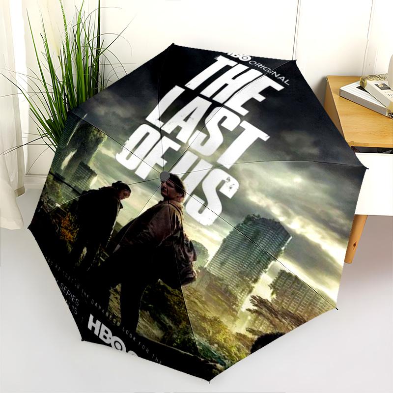 Survival Post-Apocalyptic World Folding umbrella Umbrella 8 paraphenoid bones Three folds travel Sun umbrella