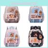 Bag School Childrens Cartoon Capybara Pattern Ergonomic Kindergarten Shoulder