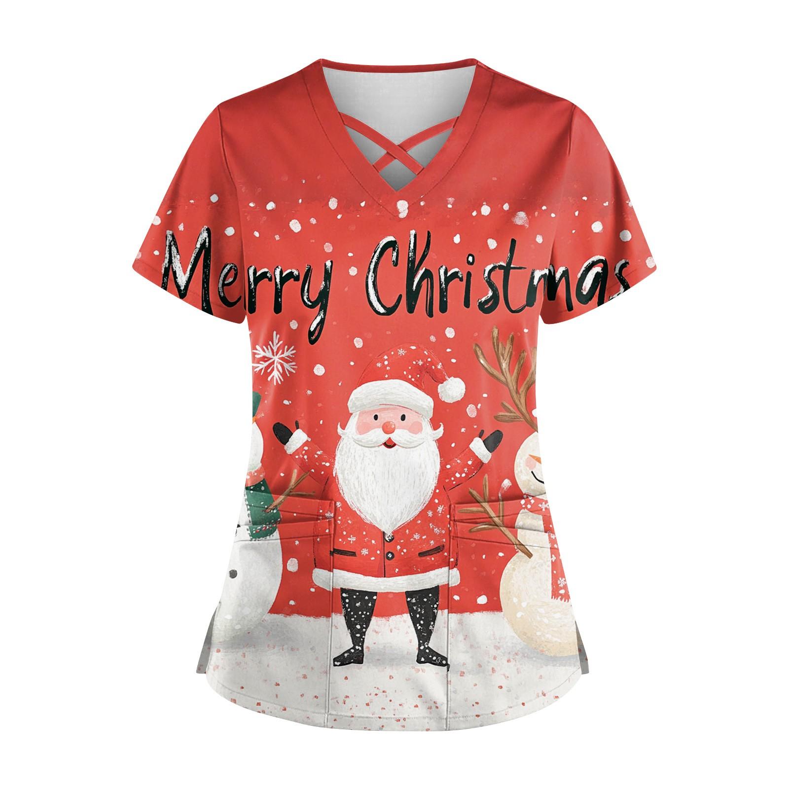 

Женская модная рабочая одежда с v-образным вырезом, короткими рукавами, завязками и карманами, топы соответствующего цвета и защитная одежда XXXXL белый