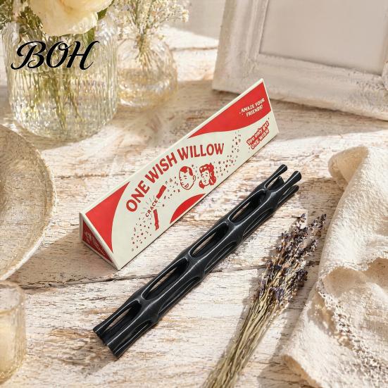 Small Tokens of Affection One Wish Willow Stick with Box, 3D Printed Wishing Wish-Making Snap Stick, Ceremony Supplies Breakable Magic Luck Charm for