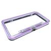 Universal  Purple Car Pickup Neon License Plate Frame Front Rear Tag Cover 12V