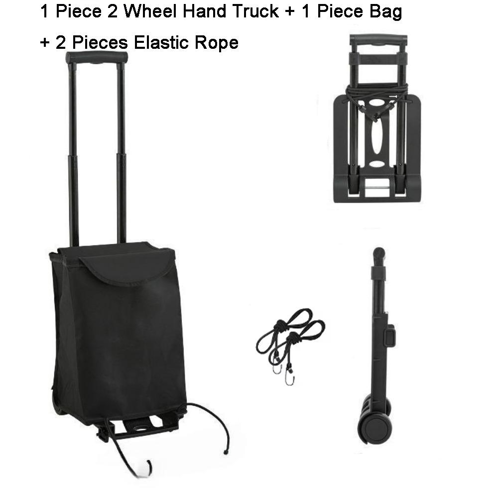 Retractable Folding Hand Truck Labor-Saving Luggage Cart Stable Shopping Cart  Moving