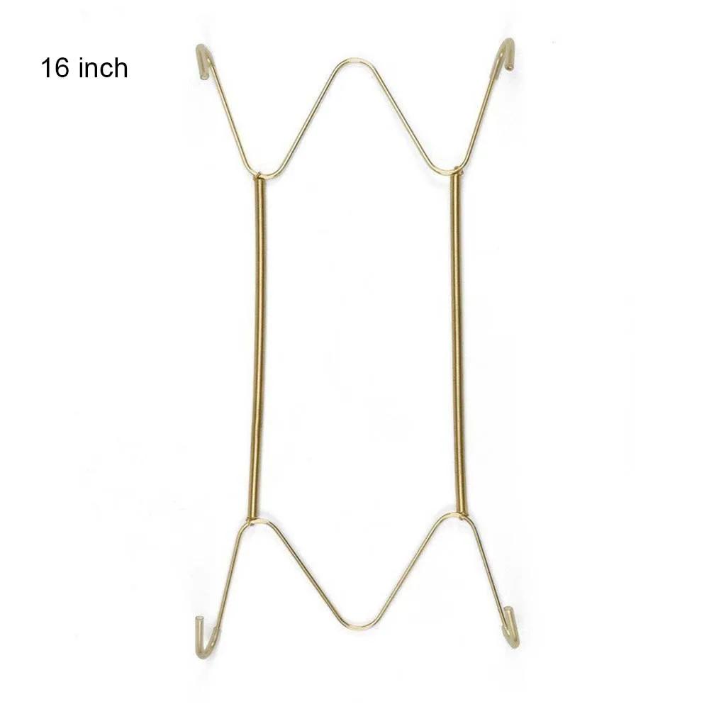 Wall Display Plates Dish Hangers Holder New Design W Type Dish Spring Holder Invisible Hook Home Decor 6/7/8/10/12/14/16 Inch