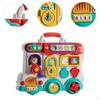 Toddlers Busy Board with Music and Lights Logical Thinking Travel Toy Sensory Activity for