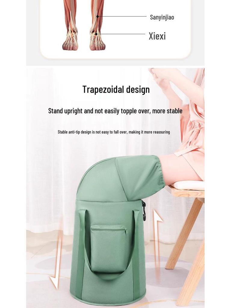 Thickened Portable Insulated Foot Bath: Folding, Deep, Travel-Friendly Foot Basin for Adults