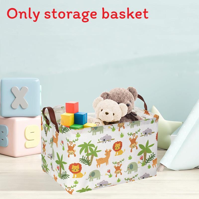 Childrens Cartoon Storage Bin With Polyester Material For Bedroom Playroom Organization
