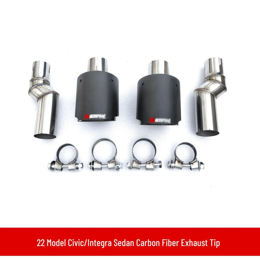 Honda Integra/Civic Front Lip, Rear Spoiler, Side Skirts, Rear Lip, Louvers, and Exhaust Tips Body Kit