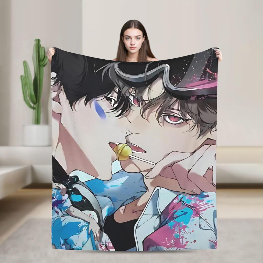 Super Warm Blankets Picnic L-Lost In The Cloud Anime Throw Blanket Flannel Bedspread For Couch Chair Bed Sofa Bed Cover