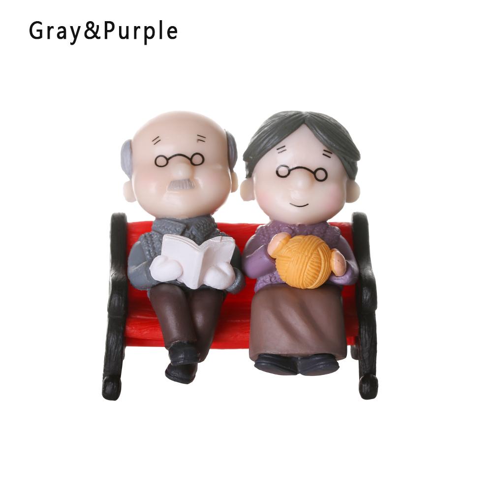 2pcs/pair Cute Lovers Ornaments Sweet Dance Couple Figurines Miniature Craft Decoration Fairy Garden Decor Home Wedding