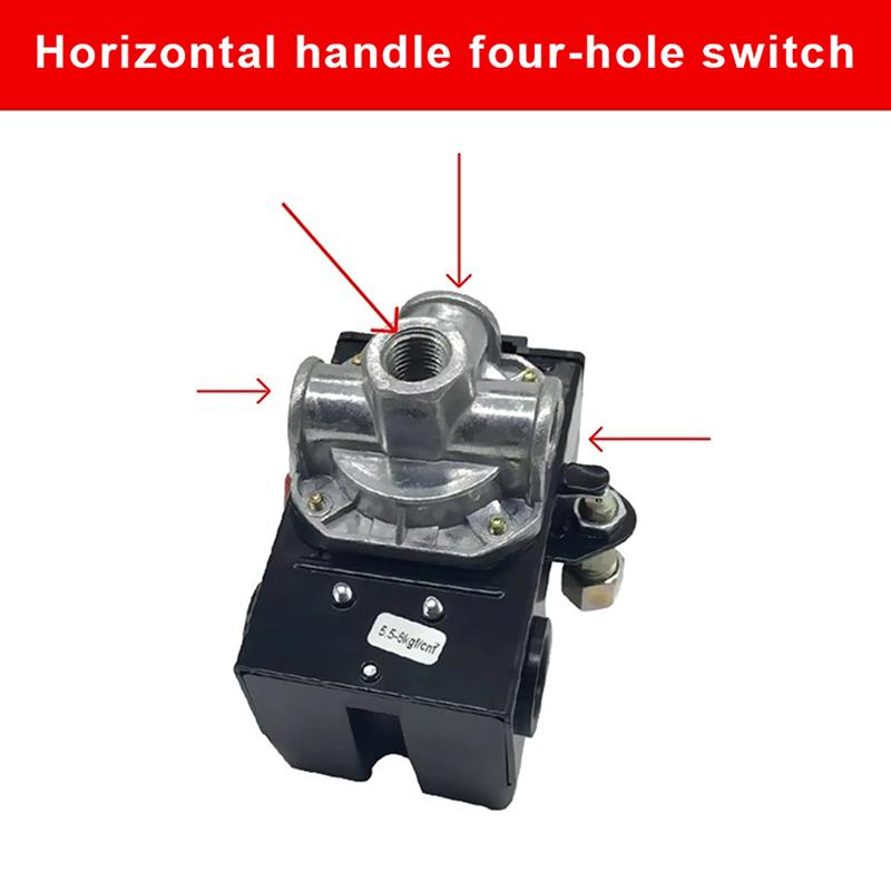 4 Anschlüsse 95-120 Psi Luftkompressor Druckschalter 16-20A Sicherer Luftkompressor Abschalt schalter Luftkompressor Ersatzteile