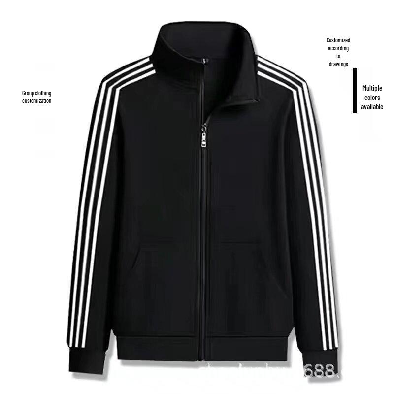 

Мужской повседневный спортивный костюм с воротником-стойкой Chaolun - весна и осень, школьная форма, танцевальная команда Цзямусы. XL