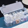 1Pc 5 Grids Multifunctional Hair Accessories Storage Box Jewelry Organizer Transparent Compartment Desktop Home Storage Box