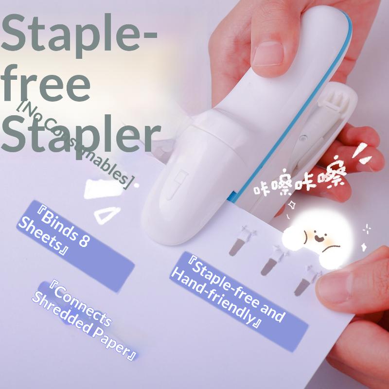 Desktop Stapleless Stapler For Fixing Up To 8 Sheets For Home School Office Desktop Stapler Ticket Paper And Document Binding