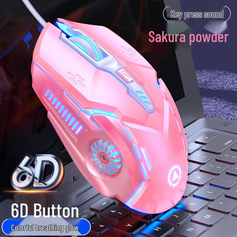 G5 Luminous Wired Gaming Mouse - Silent, Mechanical, for Esports, Computer Accessories