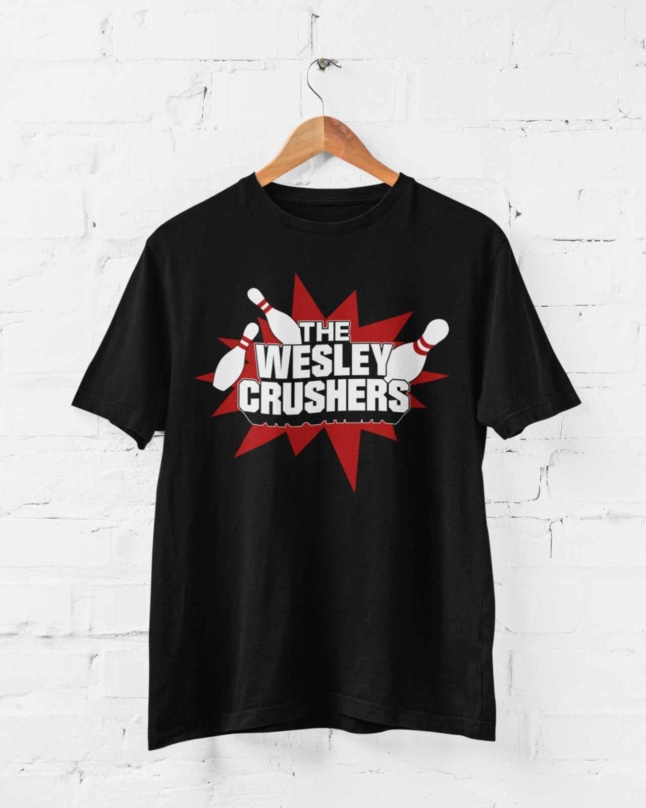 Funny Sheldon T Shirt The Wesley Crushers Bowling Team Theory Bang Big TV Cooper S