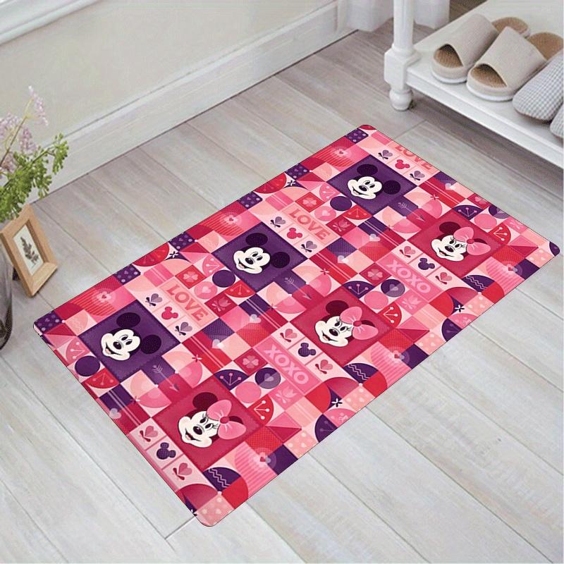 

1pc Mickey Pattern Area Rug Soft Flannel Floor Mat for Living Room,Office,Bedroom and Carpet,Sofa Coffee Table Floor Mat 60cm by 90cm
