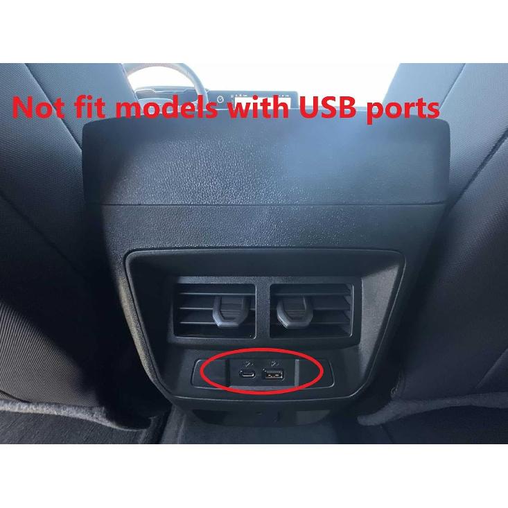 Korlot Carbon Fiber Style Armrest AC Vent Rear Seat Air Outlet Panel Cover for 2023-2026 Chevrolet Colorado WT