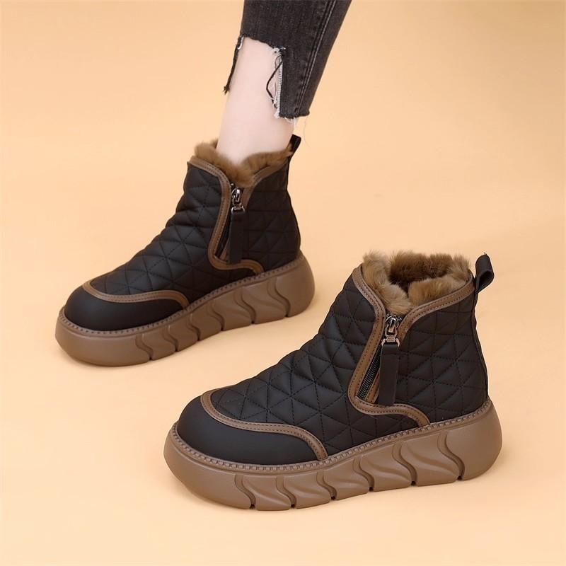 Women's lightweight comfortable cold warm padded snow boots non-slip wear-resistant outdoor leisure sports cotton boots