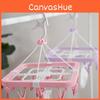 Colorful Circular Clip Hanger For Drying Children's Clothes And Delicates Plastic Material