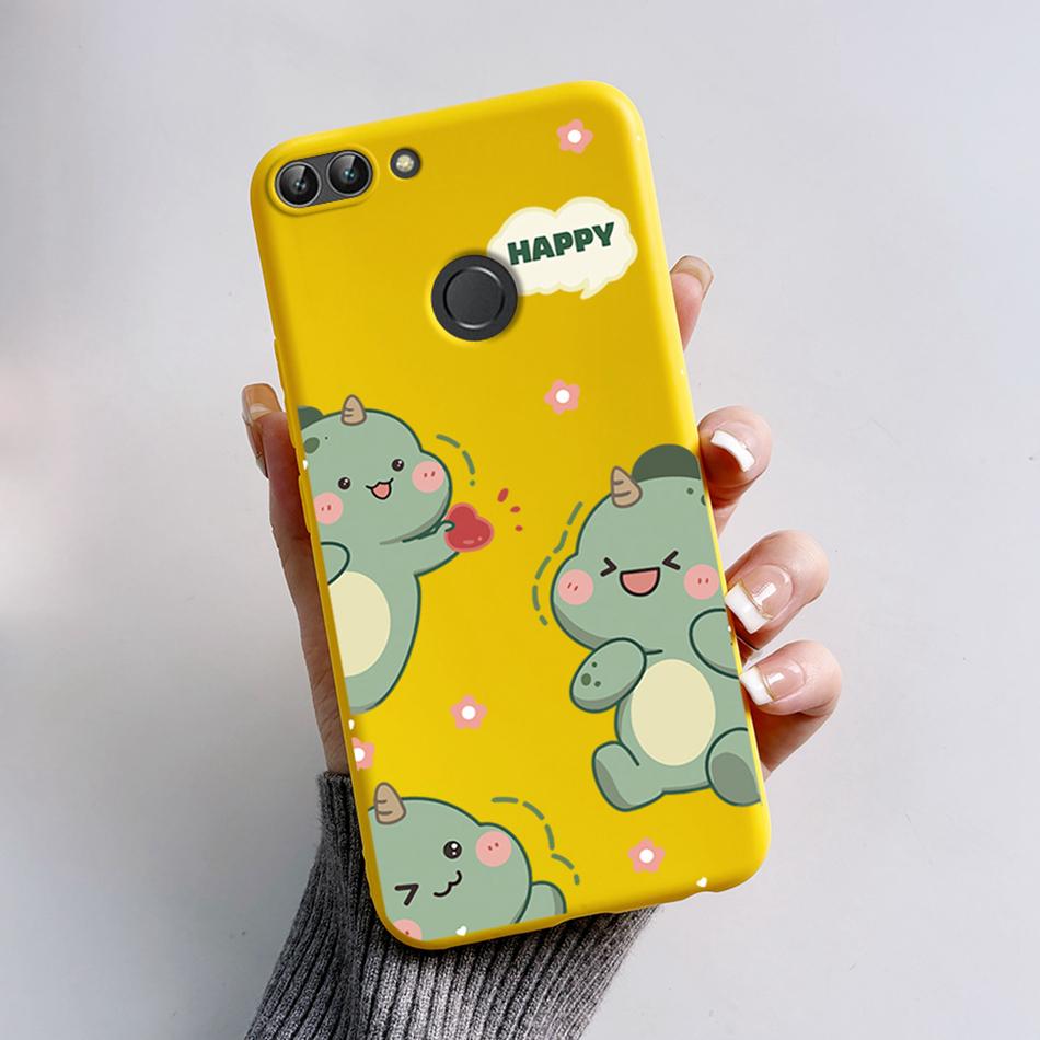For Huawei P Smart 2018 Case Cute Cat Bear Cartoon Frog Soft Cover For Huawei P Smart FIG-LX1 5.65 Inch Case Coque Fundas Shell
