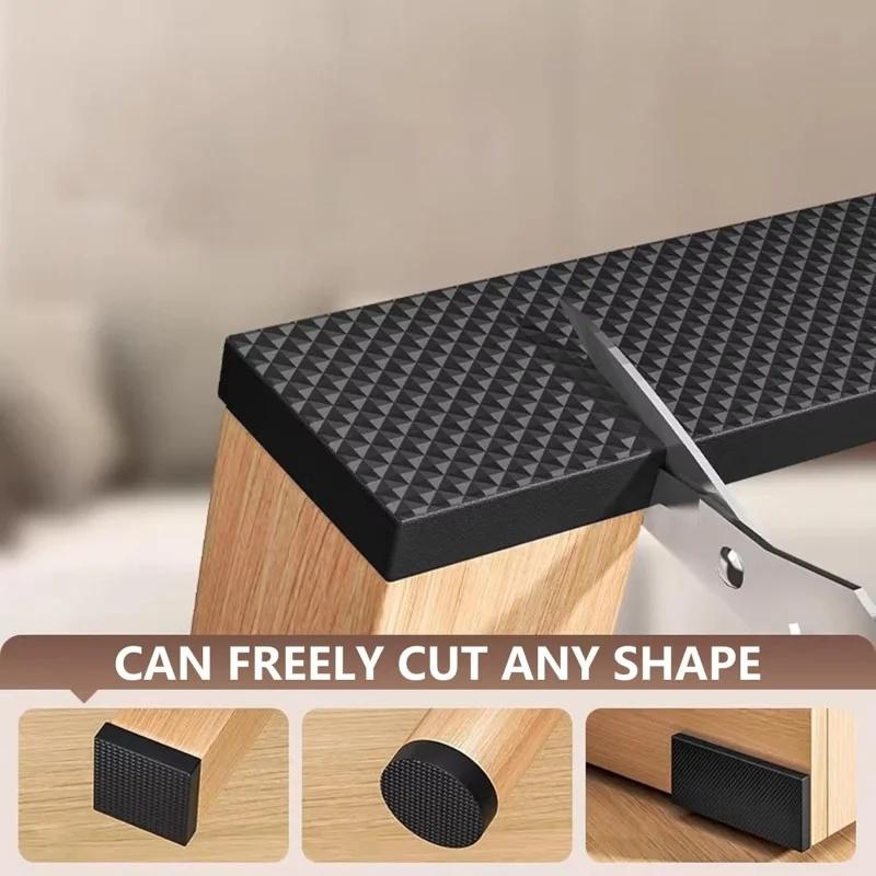 Desky postele Protiskřípací proužky Eliminace hluku DIY Silné protiskluzové podložky pod nábytek, Zvukotěsnící podložka Snižuje vibrace Stabilizuje postel