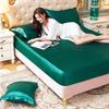 High-End Imitation Silk Satin Pillowcase Silky Solid Skin-friendly Pillow Cover Comfortable Smooth Easy To Clean Pillow Case