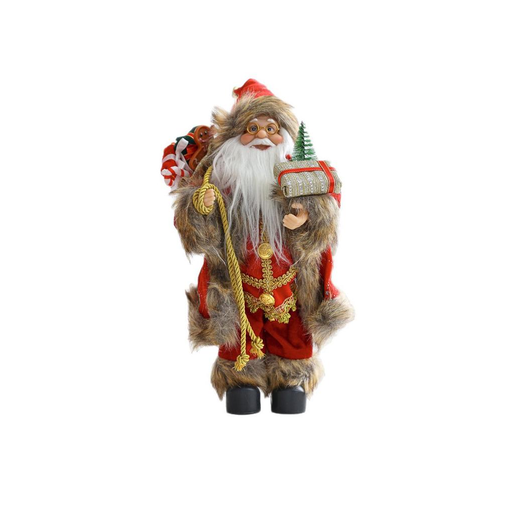 Includes 11.8-inch  Decorations And Christmas Standing Statue Decorations With Gift Bags. These Are Great Choices For New Year Or Christmas Decoratio