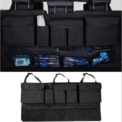 Car Trunk Storage Hanging Bag, Seat Back Storage Bag, SUV Rear Seat Multifunctional Storage Net Bag Supplies