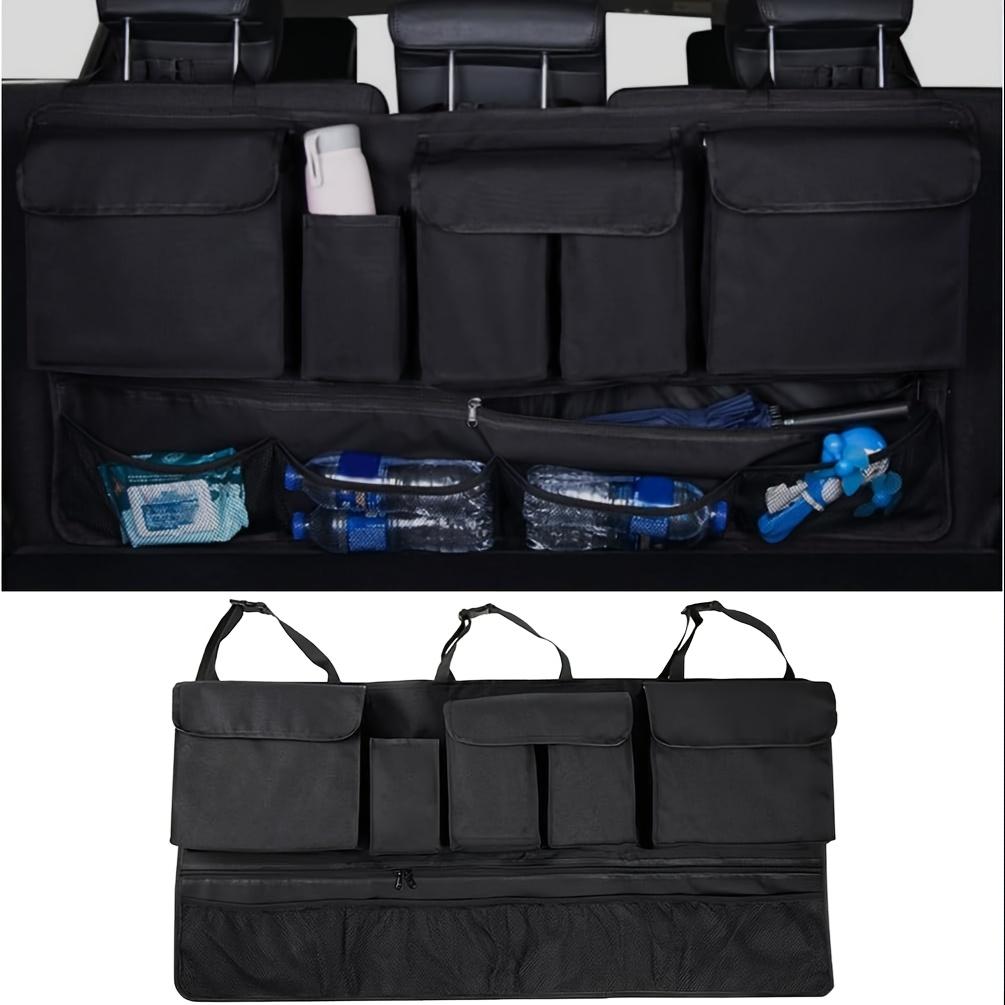 Car Trunk Storage Hanging Bag, Seat Back Storage Bag, SUV Rear Seat Multifunctional Storage Net Bag Supplies