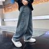 Kinderen Wijdvallende Jeans Hoge Taille Casual Rechte Pijp Broeken Modieuze Kinder Jeans voor Lente Zomer