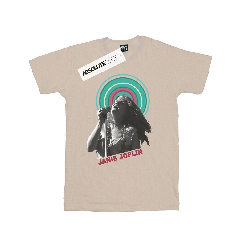 Janis Joplin Mens Halo Photo T-Shirt